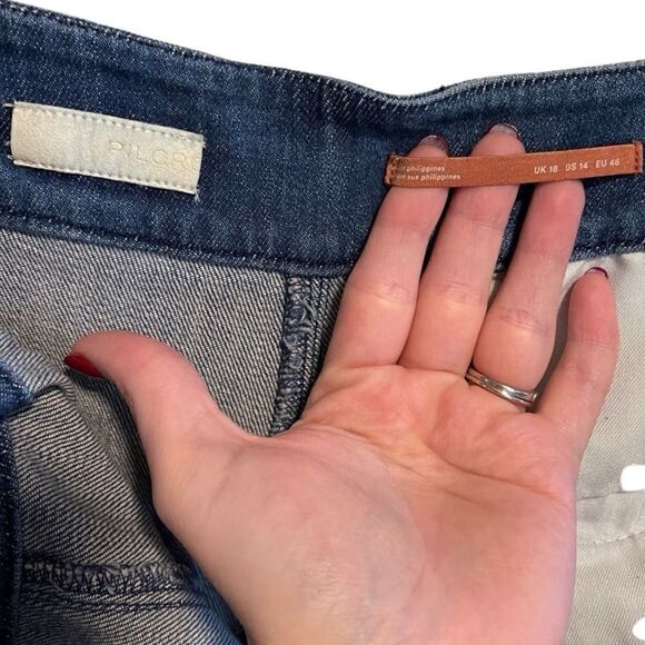 Pilcro- Women’s Denim Wide-Leg Pant Matching Set, Size 14 Altered - Picture 10 of 16